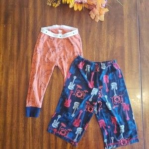 🔥4/15🔥 Size 18 Month Pajama Bottoms Toddler Pj Pants Dinosaurs Guitars